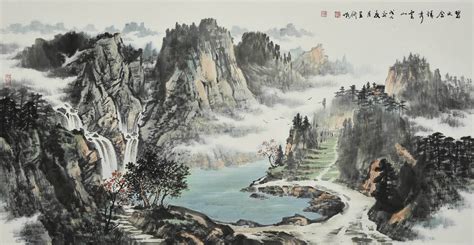 龍潭碧水玉壺清|陽景三絕(百里江山如畫稿,青岩藍影盡含情.)作者:蕭竹(清代)